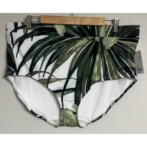Lane Bryant Cacique Swim Brief Women’s Plus Size 22 GRAND PALMS NEW